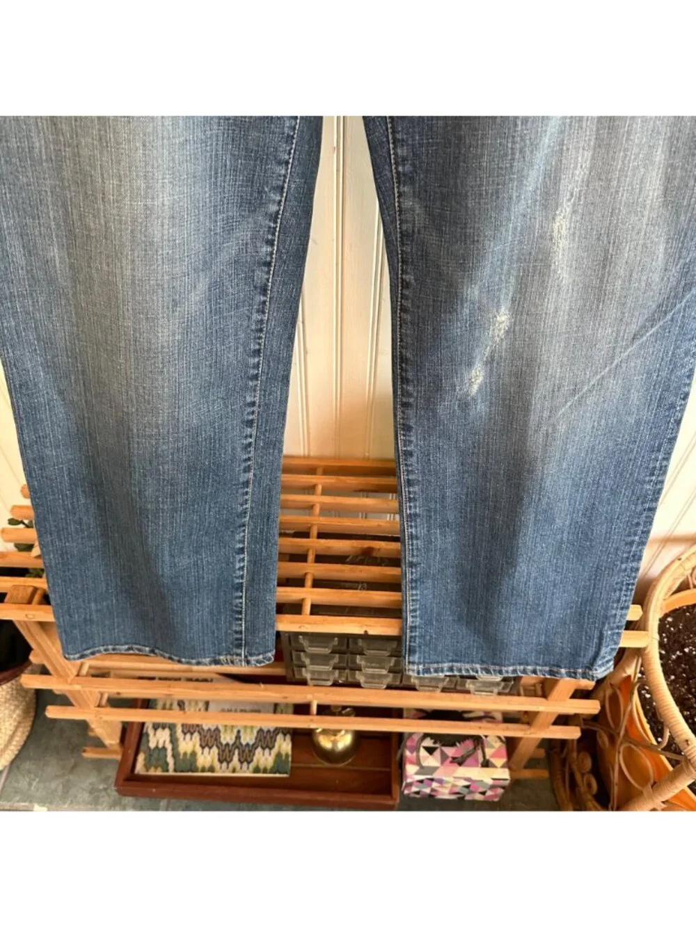 Seven7 Premium Denim Jeans Womens Size 18 Embroidered Blue - Picture 8 of 8